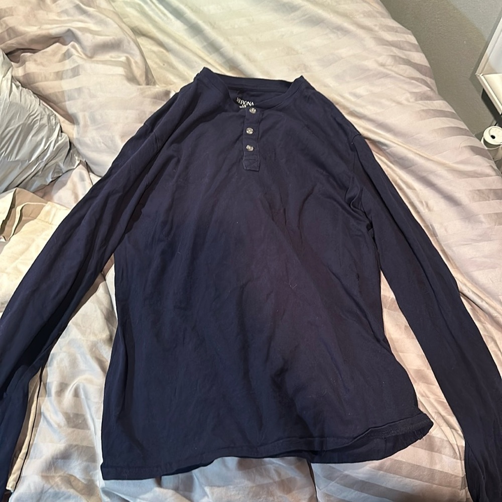 Blue Merona long sleeve. Size L